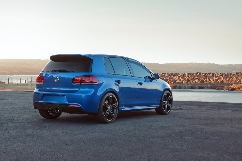 Volkswagen Golf, Photography, stationary, motor vehicle, Rising Blue, day, sunlight, clear sky, door, motion, Car Photography, land vehicle, 1080P, cars