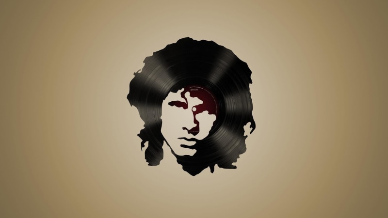 lifestyles, creativity, indoors, The Doors, studio shot, shape, young adult, headshot, men, vinyl, one person, portrait, minimalism, gray background, 1080P