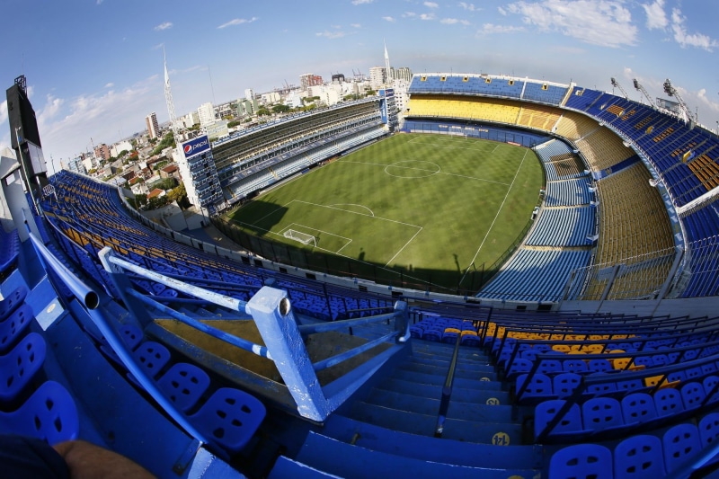 water, sky, architecture, blue, building exterior, high angle view, La Bombonera, cloud - sky, no people, transportation, built structure, nature, sport