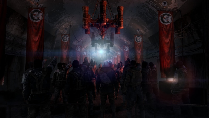 religion, real people, Metro: Last Light Redux, Metro: Last Light, building, men, group of people, architectural column, belief, crowd, large group of people