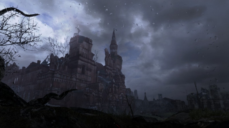 religion, sky, Metro: Last Light, no people, ominous, screen shot, low angle view, power in nature, 720P, built structure, dusk, architecture, building exterior