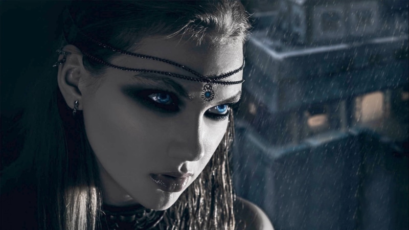 vampire, fantasy, 2K, Girls, Dark, Gothic, art, girl, artwork