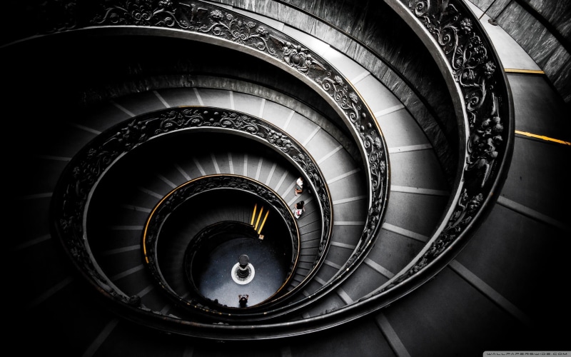 swirly, 2K, museums, glazed, spiral, vatican, black, long, high, animals, stairs