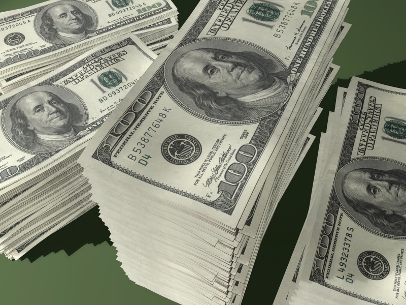 dollar, arts culture and entertainment, wealth, banknotes, indoors, dollars, uSA, close-up, heap, investment, wages, dollar sign, success, stack, economy