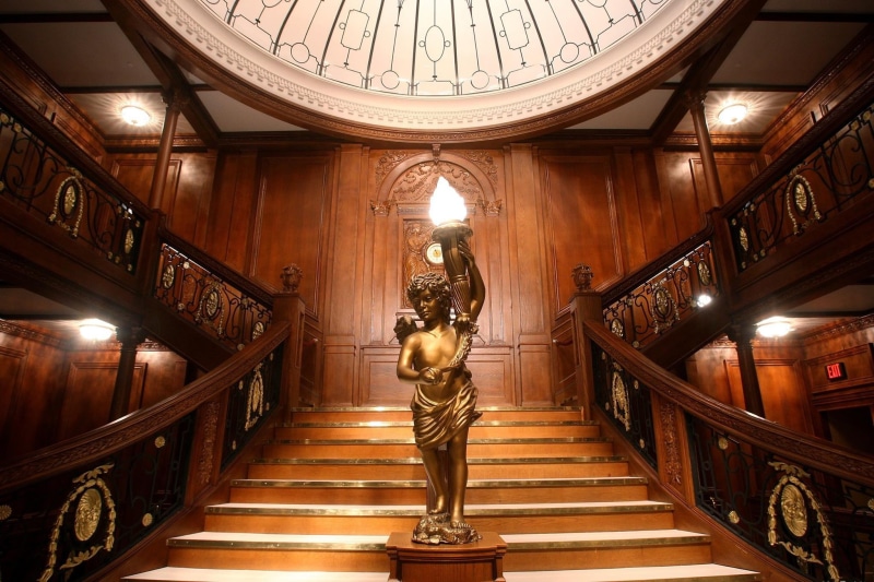 no people, steps and staircases, human representation, representation, religion, ship, gold colored, statue, staircase, art and craft, interior, belief