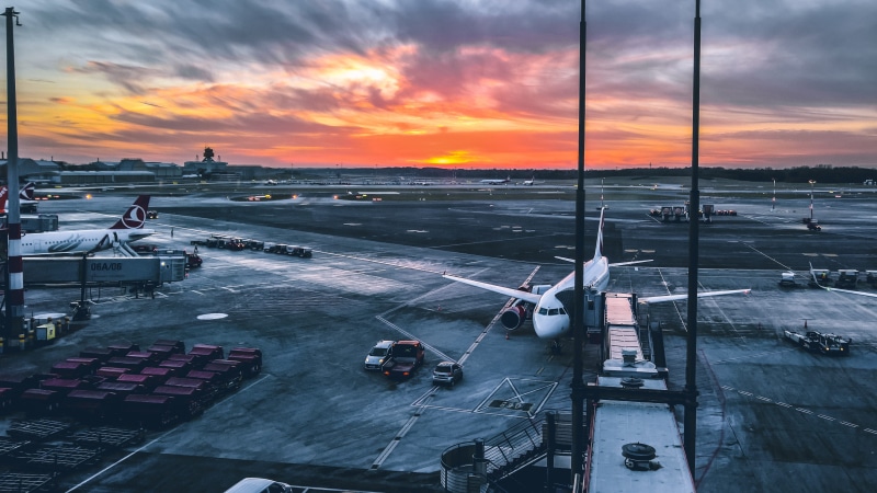 built structure, nautical vessel, sailboat, runway, transportation, sunrise, flughafen frankfurt, airport hamburg, nature, 2K, architecture, cloud - sky