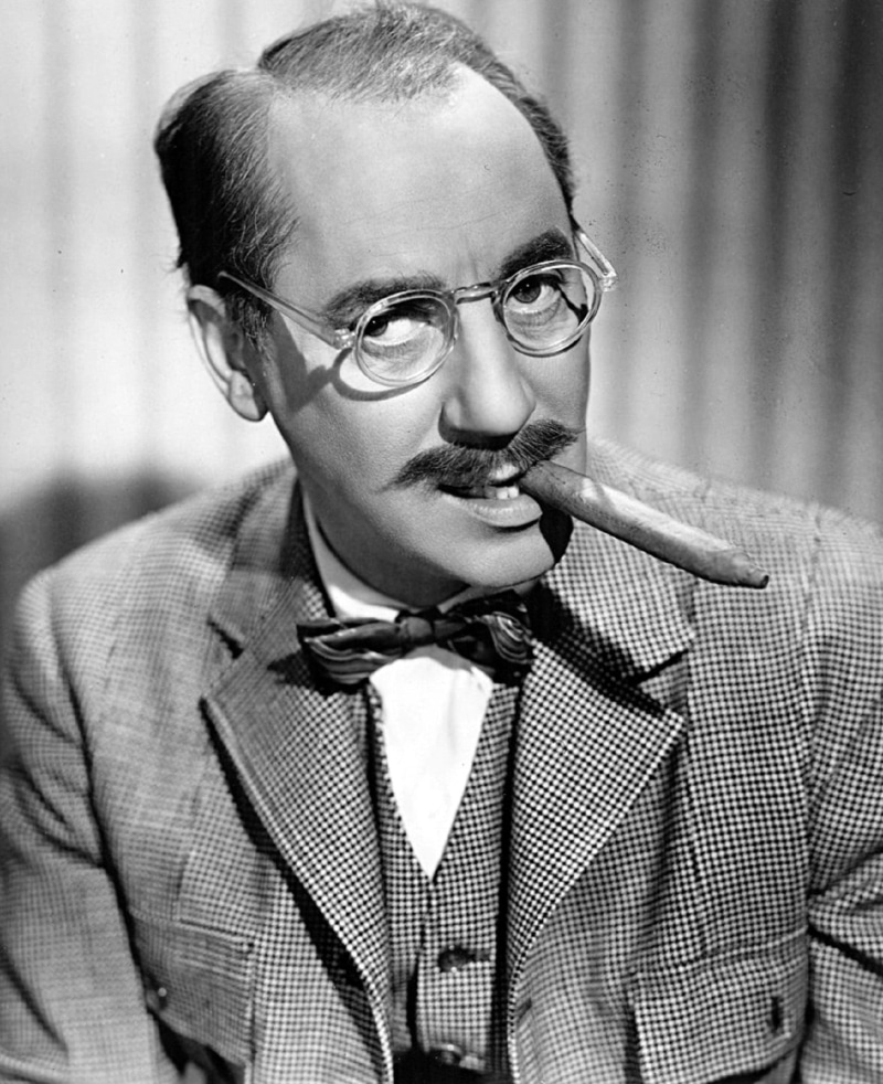 tv, retro styled, business, vaudeville, well-dressed, photo, indoors, eyeglasses, comedian, cigar, contemplation, star, tobacco, nerd, cinema, films, witty