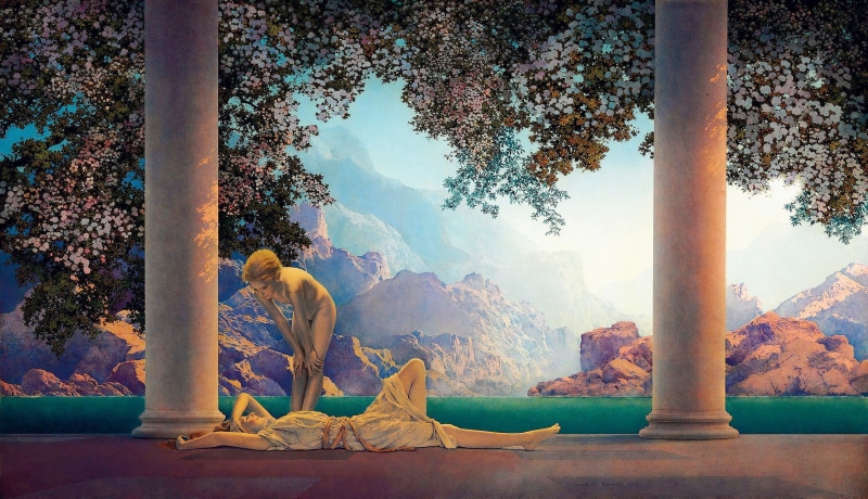 daybreak, 1080P, classic art, painting, Maxfield Parrish