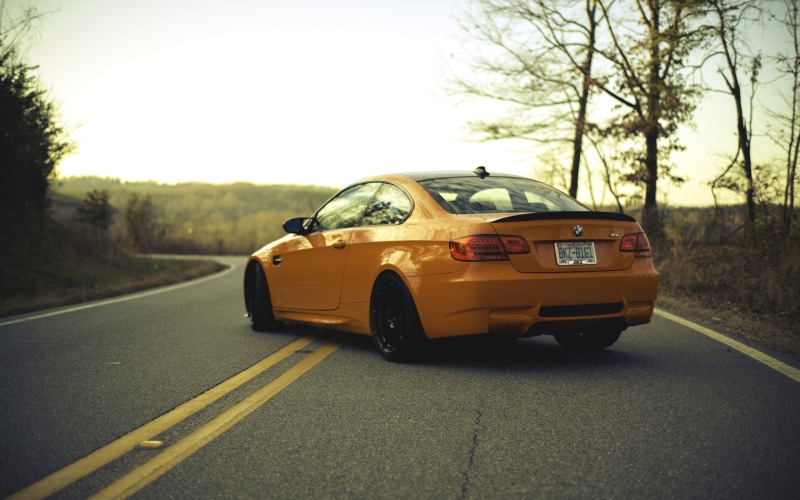 orange, bmw, marking, 2K, back of the road, m, E92, M3, e