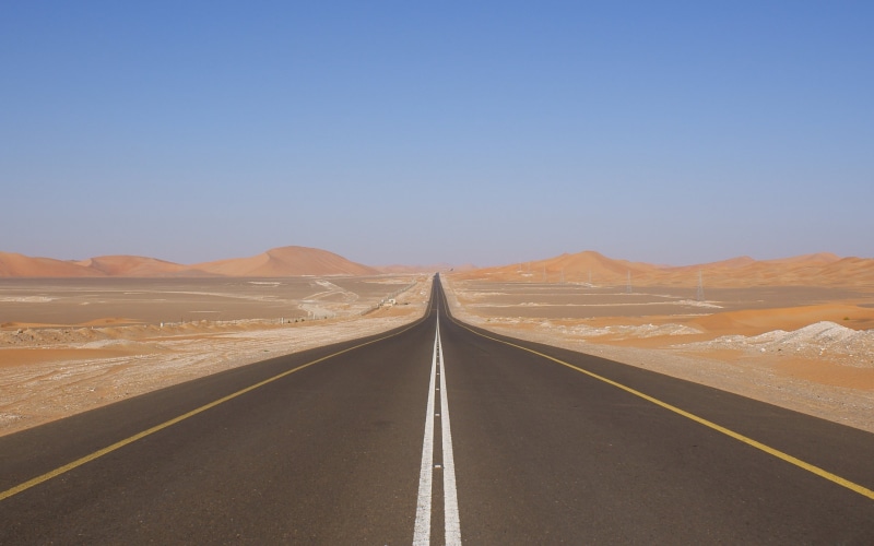 gray, direction, scenics, symbol, arid Climate, uSA, travel, 2K, wilderness Area, desert, diminishing perspective, highway, road marking, sky, tranquility
