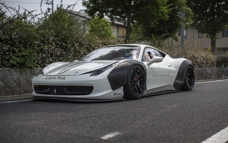 car, Liberty Walk, Ferrari 458, LB Performance, widebody, 1080P, Ferrari 458 Italia, Ferrari