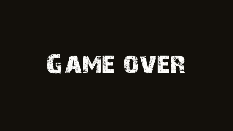 typography, typo, 1080P, video games, GAME OVER, monochrome, minimalism