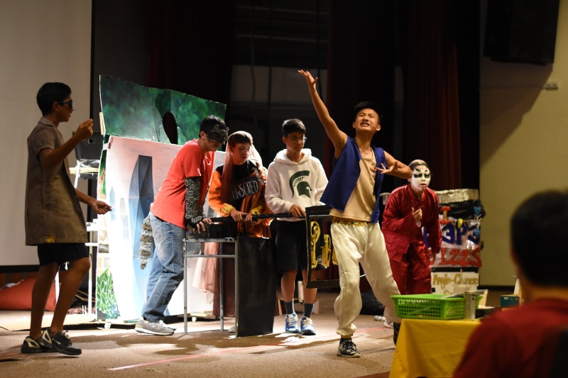 architecture, standing, acting, teenager, thought, theatre, arts culture and entertainment, actors, people, indoors, thinkers, performance, group of people