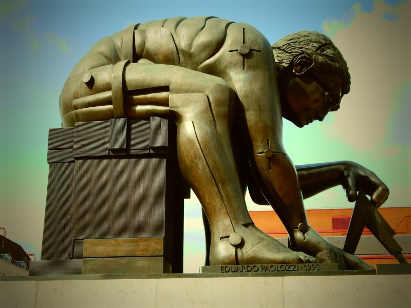 monument, work, sky, person thinking, the past, architecture And Buildings, low angle view, travel destinations, art and craft, statue, museum, problem