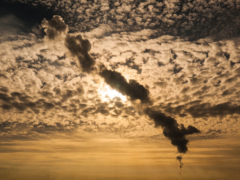 environmental damage, against the current, distinctive, rebellion, pollution, outdoors, evening, air pollution, emitting, hour, nature, evening sun, cloud - sky