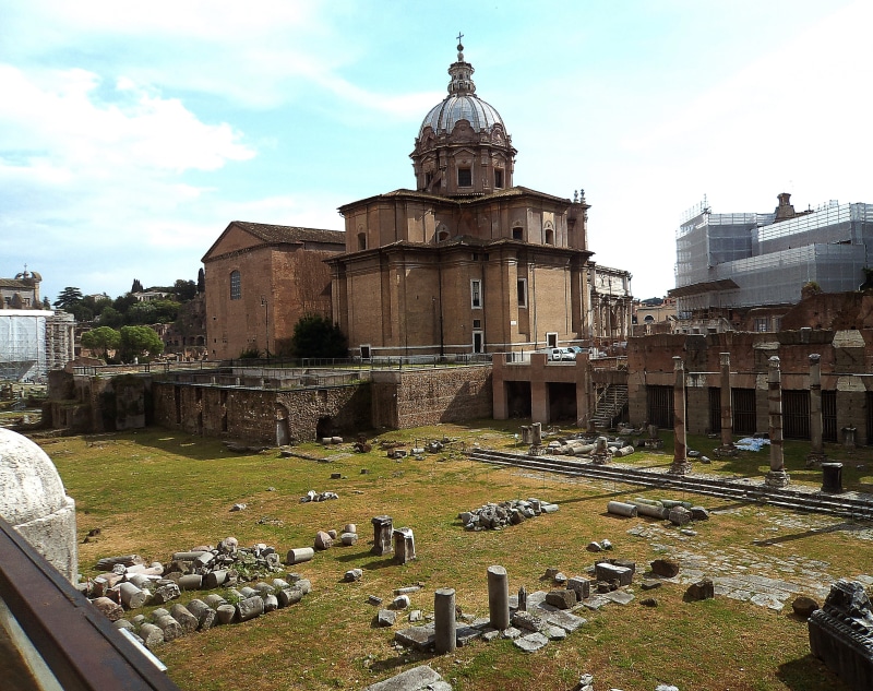 the roman forum, travel destinations, dome, religion, travel, culture, spirituality, forum, nature, day, the past, 4K, residues, monuments, cloud - sky