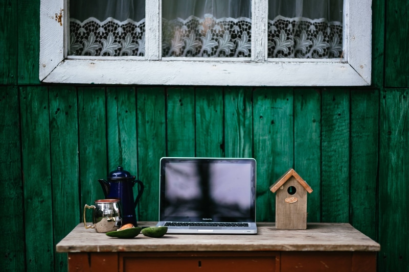 countryside, table, desk, wall - Building Feature, workplace, green boards, no People, wood - Material, Vintage, day, building exterior, old, green color
