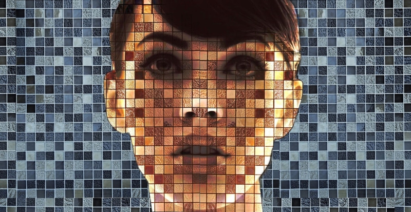 body part, adult, beauty, 1080P, headshot, young women, digital art, leisure activity, beautiful woman, mosaic, wall - building feature, portrait, young adult