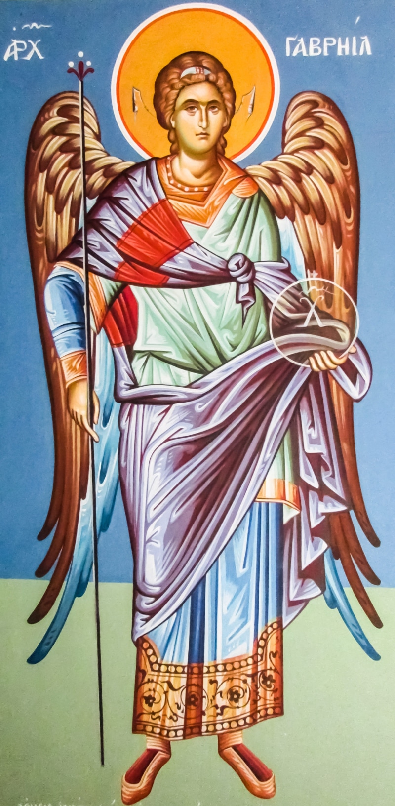 church, women, guardian, creativity, iconography, adult, indoors, portrait, cyprus, representation, multi colored, people, human representation, Wings