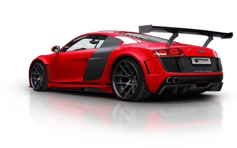 red, Audi R8, motor vehicle, wealth, childhood, 720P, racecar, studio shot, cut out, Prior Design, sports car, toy car, luxury, indoors, motorsport, wheel
