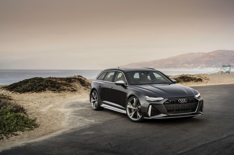 Luxury Car, Vehicle, Audi, Car, Audi RS6 Avant, Silver Car, 4K