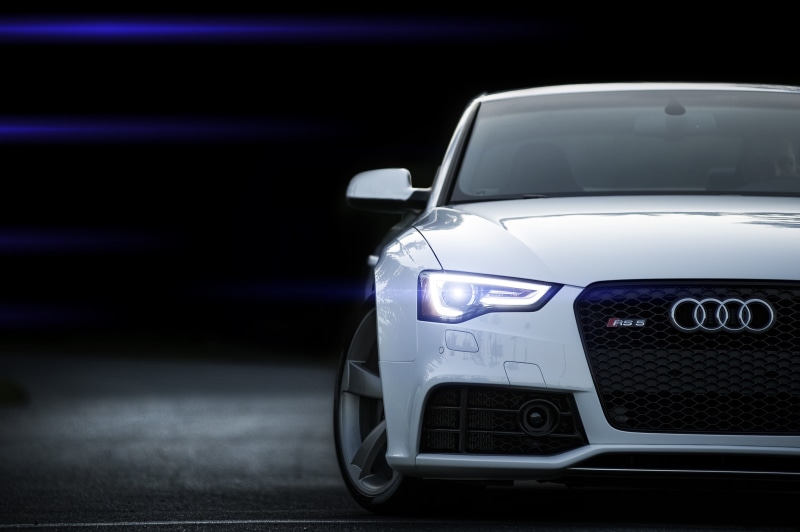 Audi, 4K, white cars, Audi RS5, vehicle, car