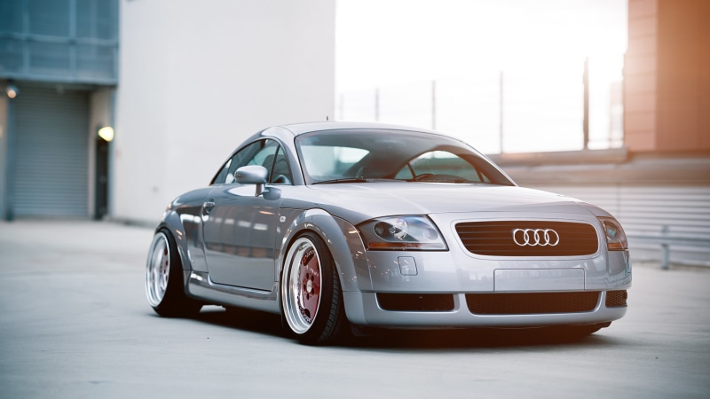 TT, stance, gray, car, silver, Audi, 2K