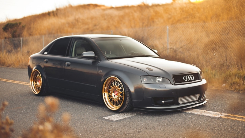 1080P, wheels, cars, Audi A4, Audi, fall, road, car