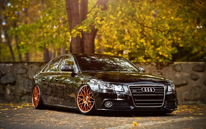 Stance, car, Audi A4, 1080P, Audi