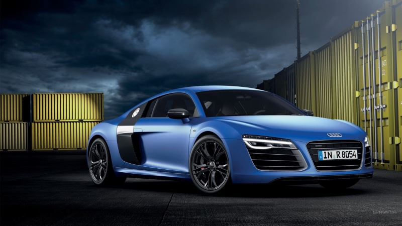 Audi R8 Type 42, Audi R8, front angle view, Audi R8 V10 Plus, car, supercars, 1080P