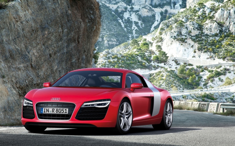 Audi R8 V8, vehicle, 2K, Audi R8, car, Audi, Audi R8 Type 42, red cars