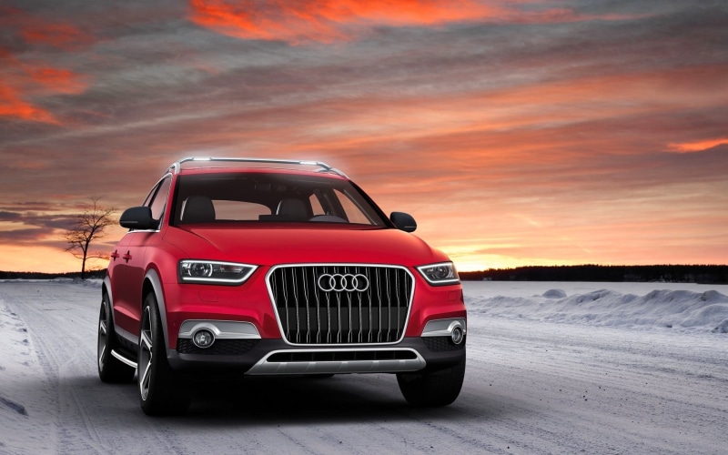 sports car, motor vehicle, sky, q, protection, safety, suv, series, security, retro styled, 1080P, red, road, communication, land vehicle, cloud - sky