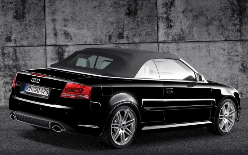 audi, side, rear, cabriolet, audi a4, black, rs, audi cabrio, 1080P