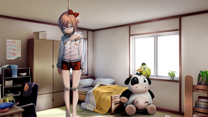 males, representation, Doki Doki Literature Club!, standing, men, day, fun, 1080P, child, sport, adult, indoors, people, helmet, window, domestic room