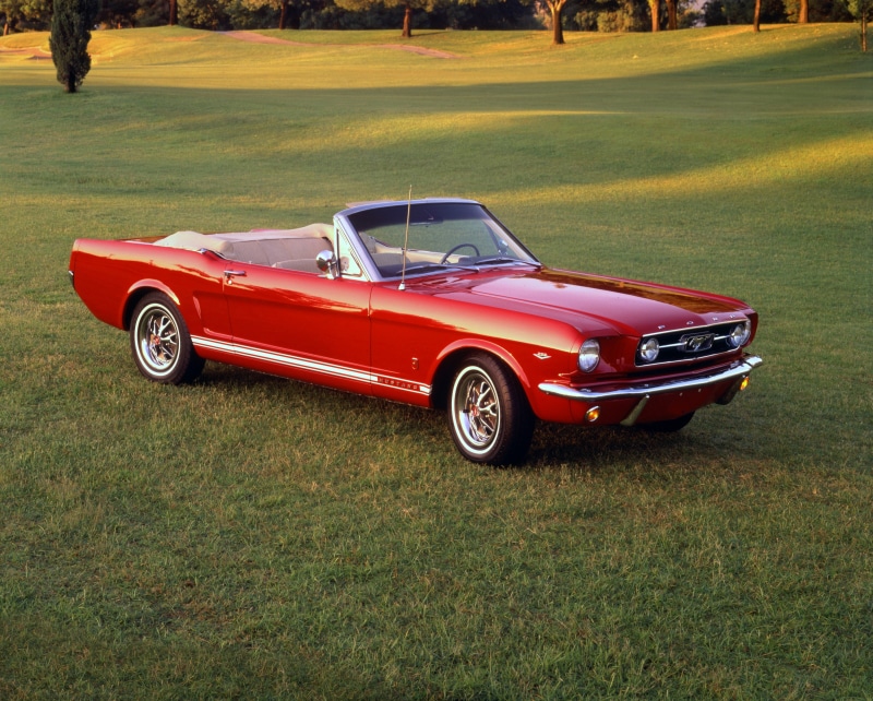 mustang, convertible, ford, 4K, 1966