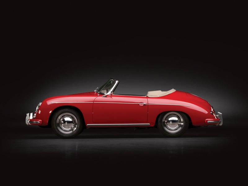 t 2, porsche, retro, 2K, 1958, 1600, 356a, convertible
