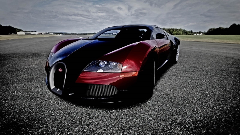 black, auto racing, nature, land vehicle, professional sport, track and field, racecar, civic, Bugatti Veyron, 1080P, red, sport, transportation, sedan