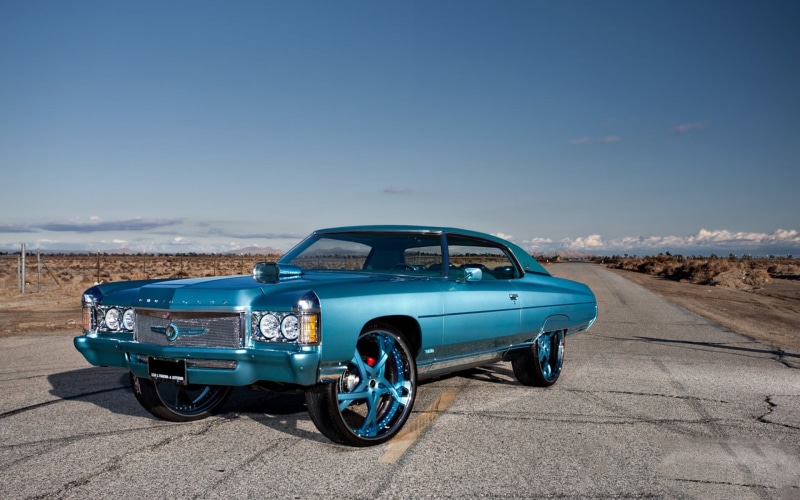 th, blue, road, chevrolet, sky, retro styled, Chevrolet Impala, no people, nature, travel, road trip, vintage car, motor vehicle, outdoors, car, land vehicle