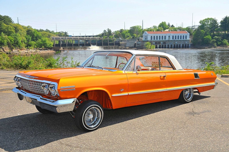 impala, chevrolet, lowrider, auto, automobile, car, vehicle, 1963, 1080P, custom