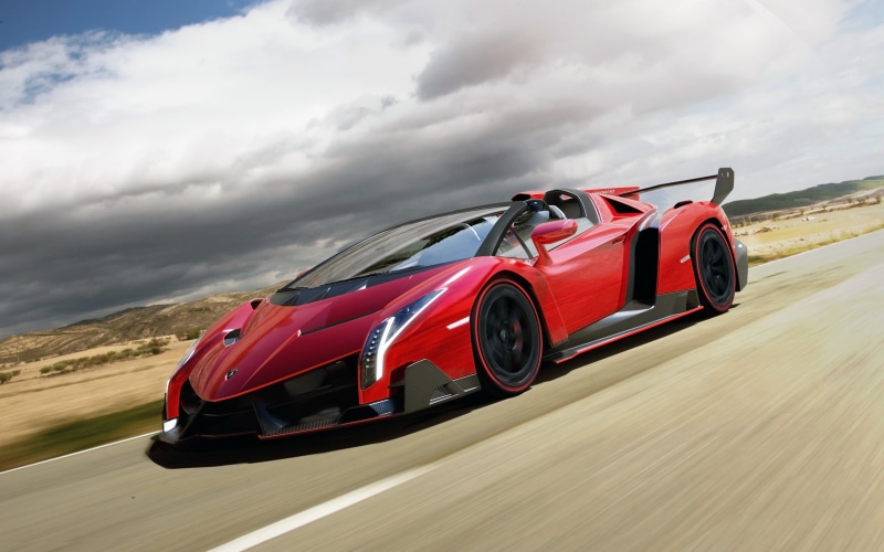 Roadster, Lamborghini, 2K, 2014, Veneno