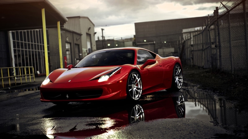 red, ferrari, car, red cars, 1080P, ferrari 458, cars