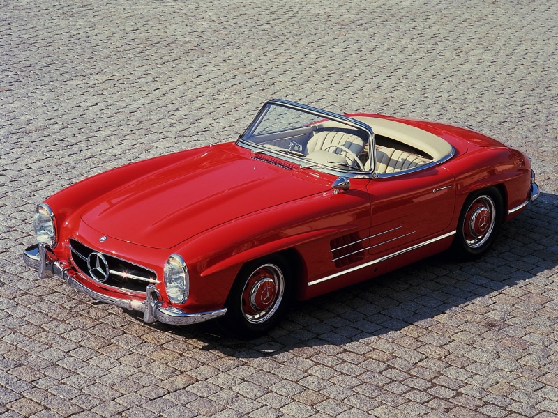 300sl, benz, retro, r198, 1957, 1080P, mercedes