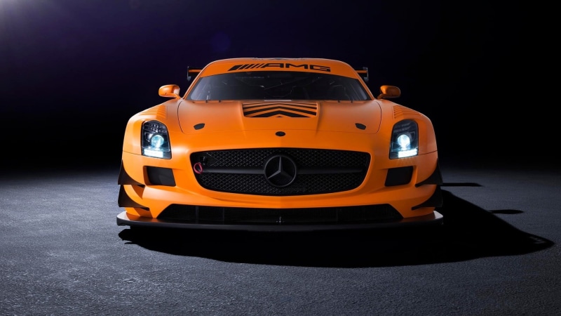 indoors, studio shot, road, benz, front view, taxi, 1080P, mercedes, motor vehicle, orange color, orange, transportation, retro styled, night, luxury