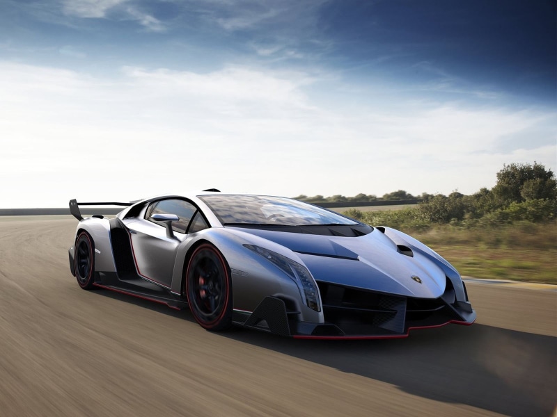 Lamborghini, motion, day, Lamborghini Veneno, road trip, coupe, driving, veneno, 720P, wealth, outdoors, luxury, mode of transportation, racecar, sky
