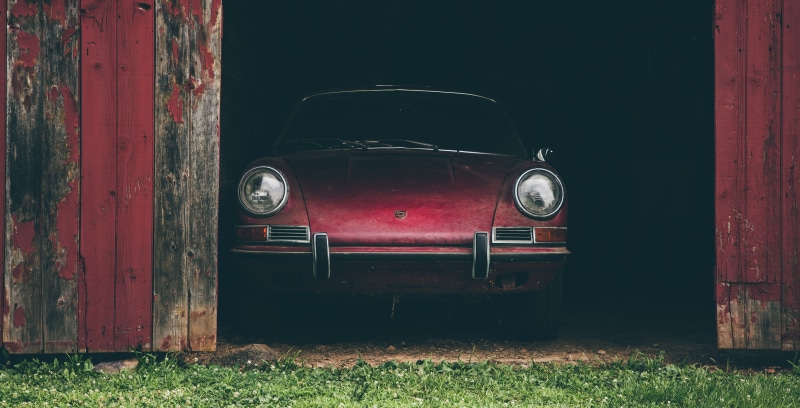 Porsche, run-down, metal, rusty, Vintage car, motor vehicle, antique, mode of transportation, damaged, the past, retro styled, transportation, deterioration