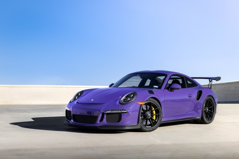 GT3RS, Wheels, Porsche, Purple, 1080P, Black