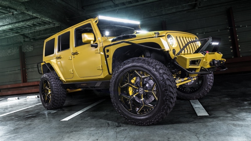 parking, architecture, land vehicle, no people, wheel, transportation, garage, yellow, road, stationary, illuminated, motor vehicle, off-road, tire, 1080P
