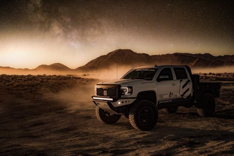 golden hour, land vehicle, wheels, mountains, travel, transportation system, dirt road, crew, night, soil, 4x4, dust, transportation, 5K, vehicle, sky