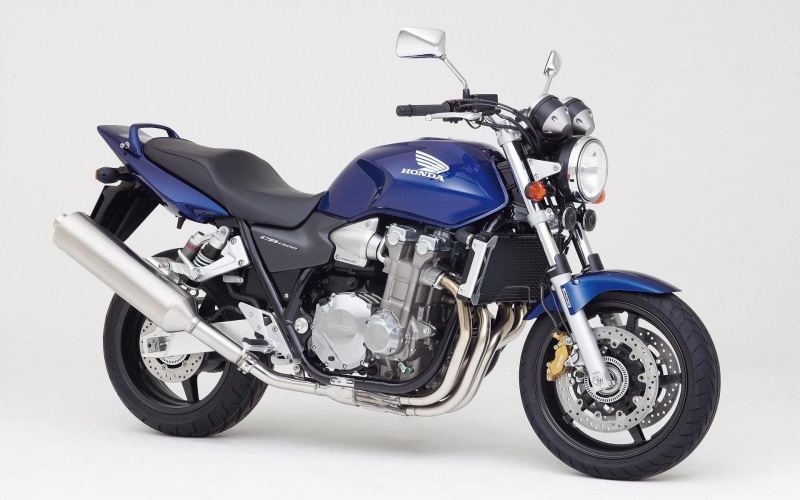 black, chrome, standard, 1080P, 1920x1200, motorcycles, honda cb1300, motorcycle, honda, cb, blue