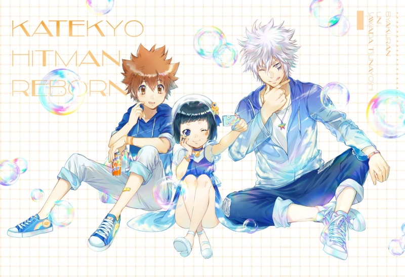 Katekyō Hitman Reborn!, Byakuran (Katekyo Hitman Reborn!), Anime, Tsunayoshi Sawada, 1080P, Uni (Katekyo Hitman Reborn!)